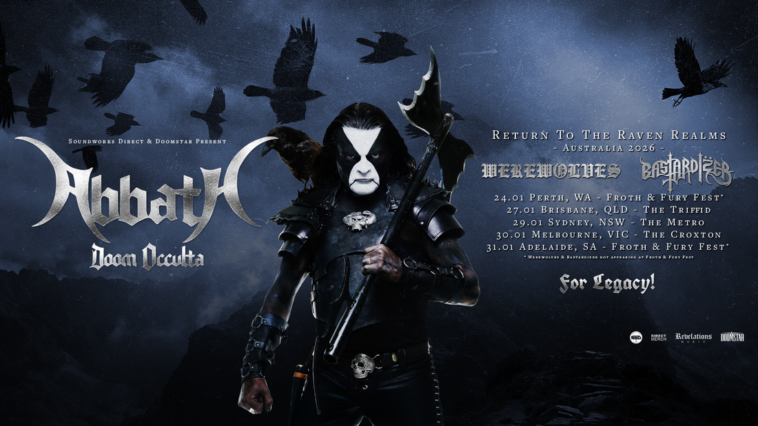 ABBATH DOOM OCCULTA with guest Werewolves & Bastardizer - Australian Tour Jan 24 – 31, 2026