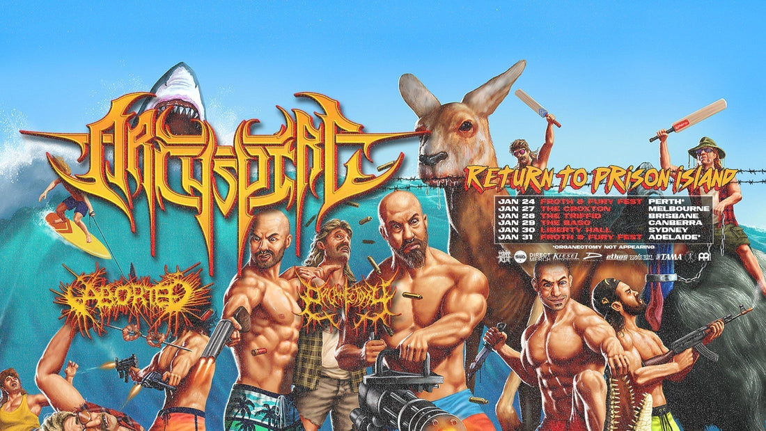 ARCHSPIRE with guests Aborted & Organectomy - Australian Tour January 24 – 31, 2026