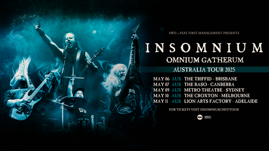 INSOMNIUM Australian Tour with guests OMNIUM GATHERUM, May 6th – 11th, 2025